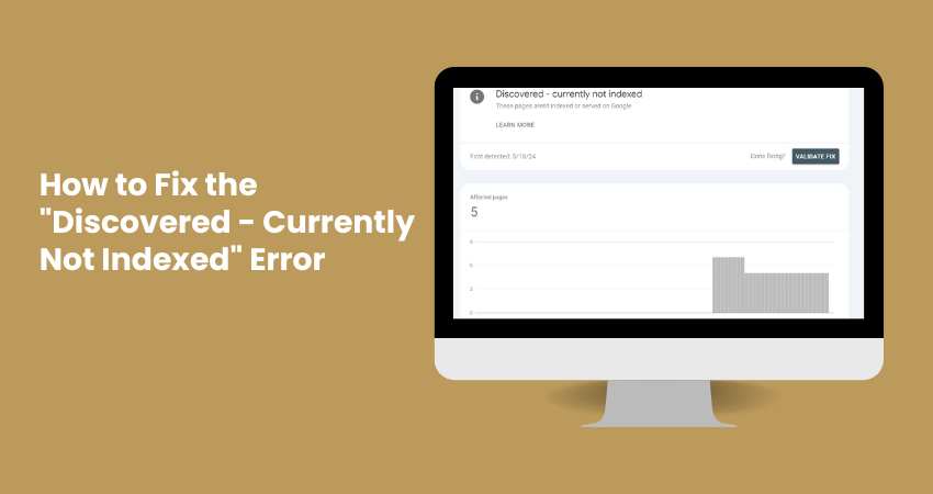How to Fix the “Discovered – Currently Not Indexed” Error