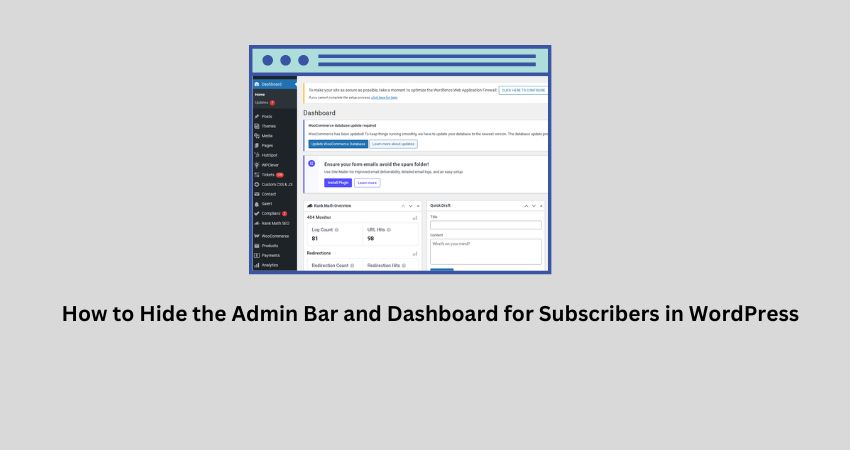 admin bar